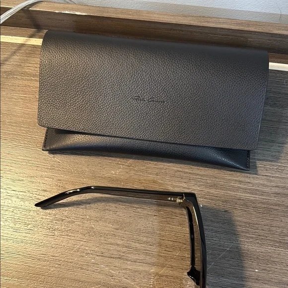 Rick Owens Gene Black Oversized Sunglasses